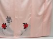 Photo7: 4428T12z810  Japanese Kimono Silk TSUKESAGE Rose Pink (7)