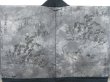 Photo2: 4429T02z600 Vintage Japanese Kimono Silk Men's HAORI Pine Navy-Gray (2)