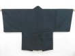 Photo3: 4429T02z600 Vintage Japanese Kimono Silk Men's HAORI Pine Navy-Gray (3)