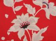 Photo6: 4429T07z660 Antique Japanese Kimono Silk Girl's KOMON Flower Red (6)