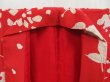 Photo7: 4429T07z660 Antique Japanese Kimono Silk Girl's KOMON Flower Red (7)