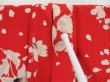 Photo8: 4429T07z660 Antique Japanese Kimono Silk Girl's KOMON Flower Red (8)