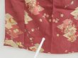 Photo8: 4429T08z610 Antique Japanese Kimono Silk KOMON Plum blossom Dull red (8)