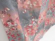 Photo3: 4429T09z870  Japanese Kimono Silk KOMON Flowers Pink (3)