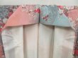 Photo7: 4429T09z870  Japanese Kimono Silk KOMON Flowers Pink (7)