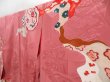 Photo2: 4429T10z750 Antique Japanese Kimono Silk TSUKESAGE Plum blossom Coral pink (2)