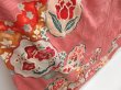 Photo3: 4429T10z750 Antique Japanese Kimono Silk TSUKESAGE Plum blossom Coral pink (3)