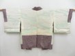 Photo6: 4502T01z450 Vintage Japanese Kimono Silk SHIBORI HAORI Flower Grape-Brown (6)