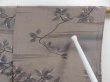 Photo5: 4502T02z350 Vintage Japanese Kimono Silk HAORI Pine Light brown-gray (5)