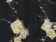 Photo3: 4502T03z450 Vintage Japanese Kimono Silk HAORI Plum blossom Black (3)