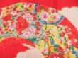 Photo4: 4502T05z450 Antique Japanese Kimono Silk JUBAN Jigami Red (4)