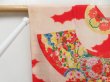 Photo5: 4502T05z450 Antique Japanese Kimono Silk JUBAN Jigami Red (5)