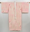 Photo1: 4502T06z470 Vintage Japanese Kimono Silk JUBAN  Pink (1)