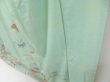 Photo4: 4502T13z780 Vintage Japanese Kimono Silk TSUKESAGE Paulownia Opal Green (4)