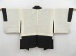 Photo6: 4503T01z510 Vintage Japanese Kimono Silk HAORI Embro Flower Black (6)