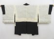 Photo6: 4503T03z570 Vintage Japanese Kimono Silk HAORI Chrysanthemum Black (6)