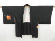 Photo5: 4503T05z590 Vintage Japanese Kimono Silk HAORI Peony Black (5)