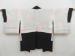 Photo6: 4503T05z590 Vintage Japanese Kimono Silk HAORI Peony Black (6)