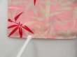 Photo5: 4503T08z420 Antique Japanese Kimono Silk JUBAN Bamboo grass Pink (5)