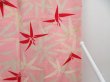 Photo7: 4503T08z420 Antique Japanese Kimono Silk JUBAN Bamboo grass Pink (7)