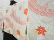 Photo7: 4504T01z610 Vintage Japanese Kimono Silk HAORI Peony Black (7)