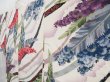 Photo2: 4504T09z630 Vintage Japanese Kimono Silk HAORI Flowers Off-white (2)