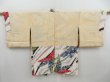 Photo8: 4504T09z630 Vintage Japanese Kimono Silk HAORI Flowers Off-white (8)