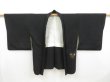 Photo7: 4504T10z510 Vintage Japanese Kimono Silk HAORI Plum blossom Black (7)