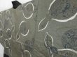 Photo2: 4504T11z610 Vintage Japanese Kimono Silk Men's HAORI Gourd Black (2)