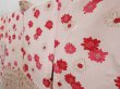 Photo3: 4504T12z600 Vintage Japanese Kimono Silk HAORI Flower Champagne (3)