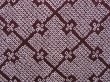 Photo4: 4505T04z450 Vintage Japanese Kimono Silk SHIBORI HAORI  Dark grape (4)