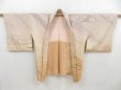 Photo5: 4505T09z530 Vintage Japanese Kimono Silk SHIBORI HAORI Stream Light brown (5)