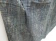 Photo3: 4506T01z860 Vintage Japanese Kimono Silk TSUMUGI  Blue-Gray (3)