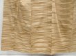 Photo4: 4506T02z810 Vintage Japanese Kimono Silk TSUMUGI  Dark champagne (4)