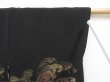 Photo8: 4506T10z680 Vintage Japanese Kimono Silk HAORI Wave Black (8)