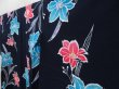 Photo2: 4506T11z530  Japanese Kimono Cotton YUKATA Lily Indigo (2)