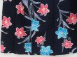 Photo4: 4506T11z530  Japanese Kimono Cotton YUKATA Lily Indigo (4)