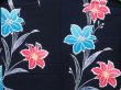 Photo5: 4506T11z530  Japanese Kimono Cotton YUKATA Lily Indigo (5)