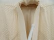 Photo8: 4506T12z560 Vintage Japanese Kimono Rinzu Silk JUBAN Sayagata Off-white (8)