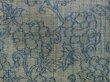 Photo6: 4509T03z800 Vintage Japanese Kimono Silk TSUMUGI Peony Dull olive (6)