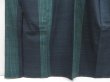 Photo4: 4509T04z880 Vintage Japanese Kimono Silk TSUMUGI  Dark gray (4)