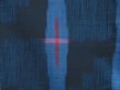 Photo6: 4509T05z880 Vintage Japanese Kimono Silk TSUMUGI  Blue Black (6)