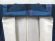 Photo7: 4509T05z880 Vintage Japanese Kimono Silk TSUMUGI  Blue Black (7)