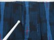 Photo8: 4509T05z880 Vintage Japanese Kimono Silk TSUMUGI  Blue Black (8)