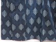 Photo4: 4509T06z830 Vintage Japanese Kimono Silk TSUMUGI  Navy (4)