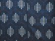 Photo5: 4509T06z830 Vintage Japanese Kimono Silk TSUMUGI  Navy (5)