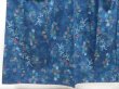 Photo4: 4509T08z820 Vintage Japanese Kimono Silk TSUMUGI Flowers Dark blue (4)