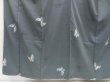 Photo4: 4509T09z840  Japanese Kimono Silk TSUMUGI Butterfly Gray (4)