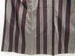 Photo4: 4509T10z680 Vintage Japanese Kimono Silk TSUMUGI Stripe Grape (4)