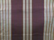 Photo6: 4509T10z680 Vintage Japanese Kimono Silk TSUMUGI Stripe Grape (6)